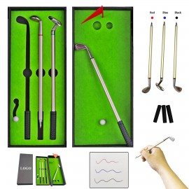 Mini Golf Club Putter Ballpoint Pen Set Custom Engraved