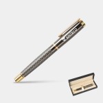 TiTUS Golden Luxury Rollerball Pen Gift Box Logo Branded