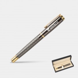 TiTUS Golden Luxury Rollerball Pen Gift Box Logo Branded
