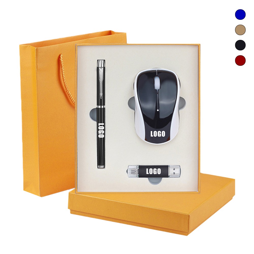 Custom Imprinted Wireless Mouse Pen USB Gift