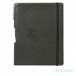 Eccolo Rhythm Journal/Clicker Pen - (L) Gray Custom Imprinted
