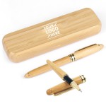 Custom Imprinted Bamboo Ballpoint Pen Set