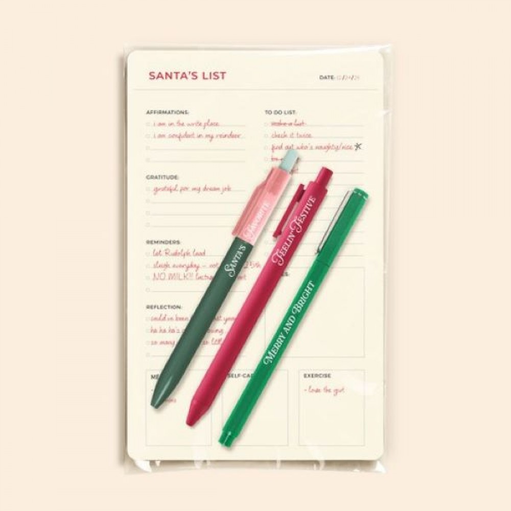 Santa's To-Do List Pen Mailer Custom Imprinted