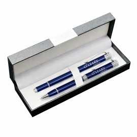 Deluxe Double Pen Set with Valentine Pens Logo Branded