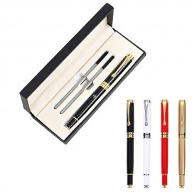 Custom Imprinted Metal Engraving Custom Gift Roller Ballpen Ballpoint Pen Set