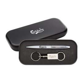 London Pen/Keyring Gift Set Logo Branded