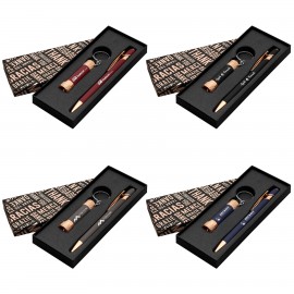 Logo Branded Ellipse & Chroma Softy Rose Gold Classic Thank You Gift Set - Laser