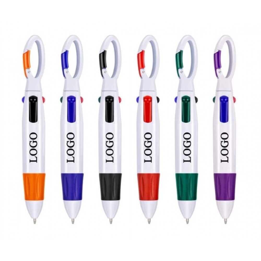 Custom Imprinted 4 Color Retractable Ballpoint Pen