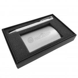 Custom Imprinted Card Case And Pen Set
