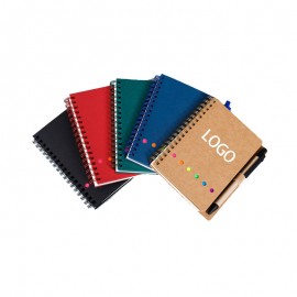 Custom Engraved Eco Spiral Notebook W/ Sticky Notes & Pen  Custom Engraved Eco Spiral Notebook W/ Sticky Notes & Pen