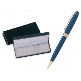 MB Series Ball Pen Gift Set in black velvet gift box - blue pen set Custom Imprinted  MB Series Ball Pen Gift Set in black velvet gift box - blue pen set Custom Imprinted