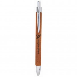 Custom Imprinted Rawhide Laser Engraved Leatherette Pen