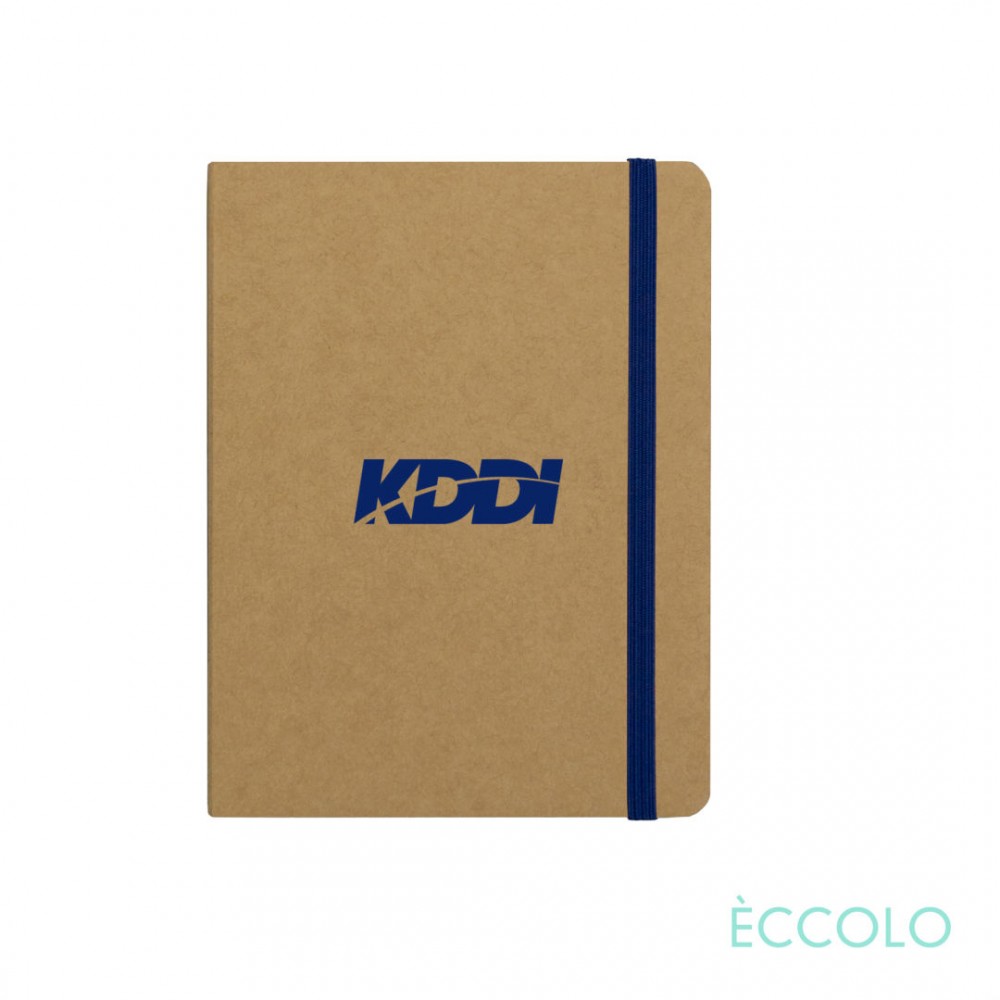Eccolo Krafty Journal - (S) 4.5"x6" Blue Custom Imprinted Eccolo Krafty Journal - (S) 4.5"x6" Blue Custom Imprinted