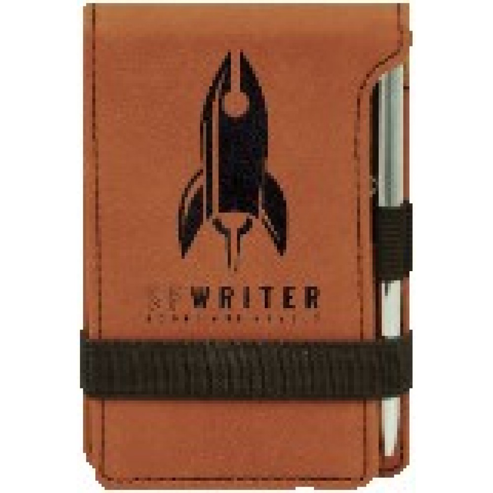 Note Pad & Pen Set - Rawhide w/ Black Engraving Custom Imprinted Note Pad & Pen Set - Rawhide w/ Black Engraving Custom Imprinted