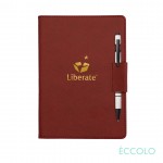Eccolo Carlton Journal/Austen Pen/Stylus - (M) Burgundy Custom Imprinted