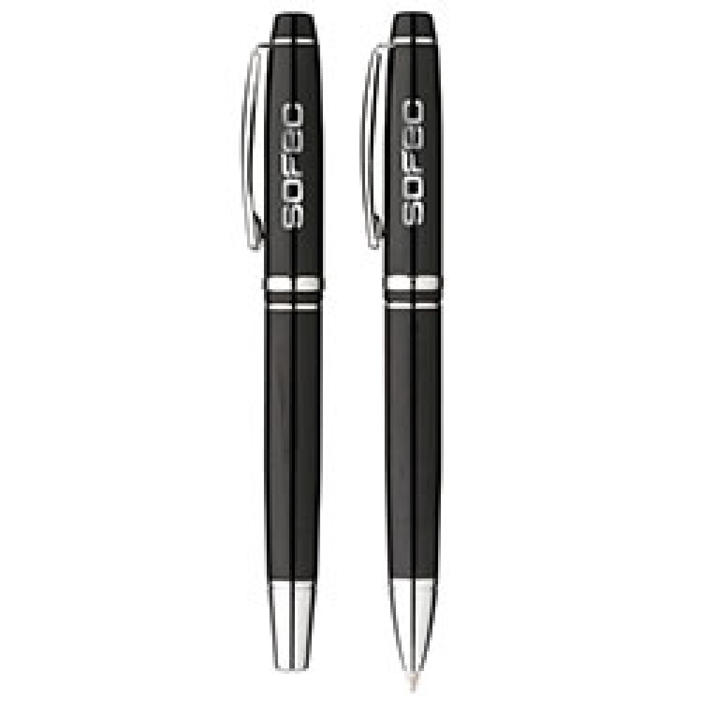 Logo Branded Hemingway Rollerball & Ballpoint Set Logo Branded Hemingway Rollerball & Ballpoint Set