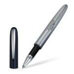 Logo Branded Cap-off Roller ball Pen in Matte Nickel Finish