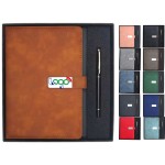 Large Notebook And Pen Gift Set Custom Imprinted