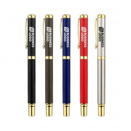 Metal Gel Ink Pen Set Logo Branded