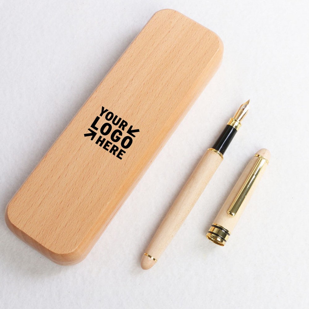 Custom Imprinted Wooden Pen Gift Box