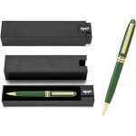 MB Series Ball Pen Gift Set - green pen in black gift box Logo Branded