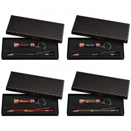 Logo Branded Ellipse & Chroma Rose Gold Cross-Pattern Gift Set - ColorJet  Logo Branded Ellipse & Chroma Rose Gold Cross-Pattern Gift Set - ColorJet