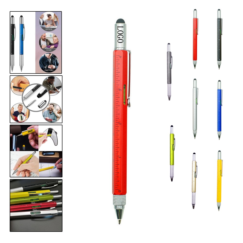 6" 1 Multi-tool Pen Set Custom Engraved