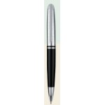 Journalist Brass Twist Action Ballpoint Pen w/ Textured Cap Logo Branded