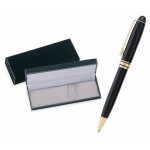 MB Series Ball Pen Gift Set in black velvet gift box - black pen set Custom Imprinted