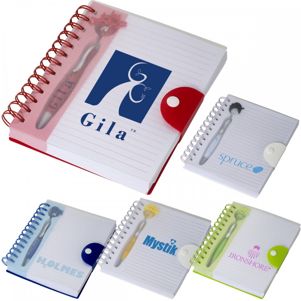 Emoti MopToppers Pen & Notebook Set Logo Branded Emoti MopToppers Pen & Notebook Set Logo Branded