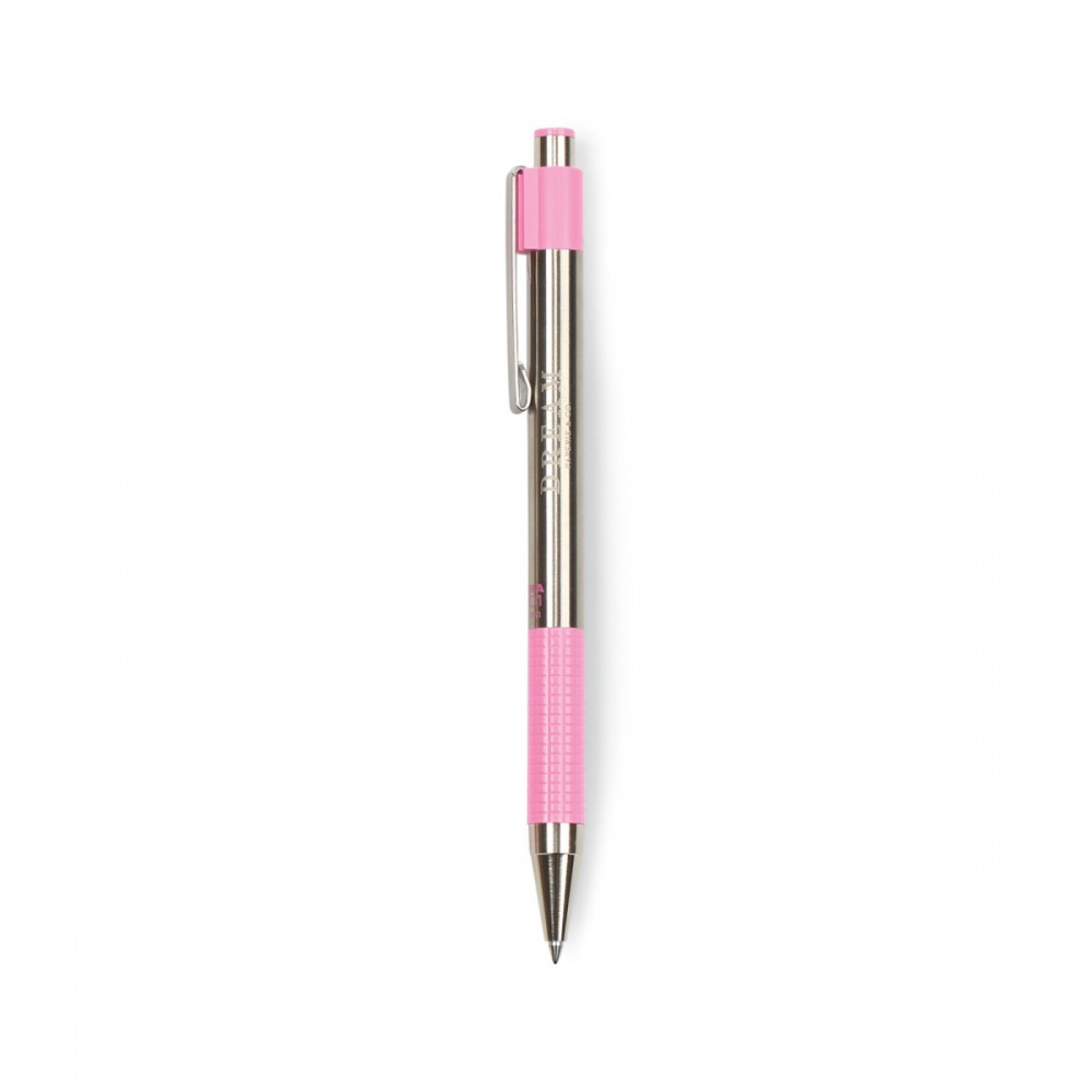 Logo Branded Zebra F-301 The Original Retractable Ballpoint - Pink Logo Branded Zebra F-301 The Original Retractable Ballpoint - Pink