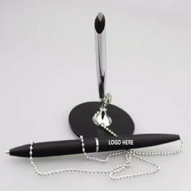 Custom Metal Desk Pen w/ Chain