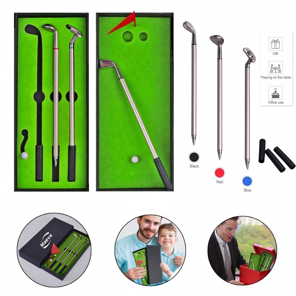 Golf Ballpoint Pen Set Custom Engraved