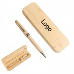 Custom Imprinted Bamboo Fountain Pen Set