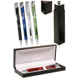 Salford Comfort Grip Pen Gift Set Custom Imprinted