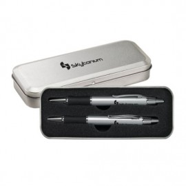 Sundance Ballpoint/Pencil Set - Silver Logo Branded  Sundance Ballpoint/Pencil Set - Silver Logo Branded