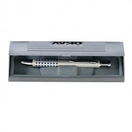 Custom Imprinted Premade Single Pen Set w/Brass Click Action Pen