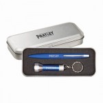 London Pen/Flashlight Gift Set - Blue Custom Engraved