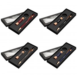 Ellipse & Chroma Softy Rose Gold Classic Window Gift Set - Laser Custom Engraved