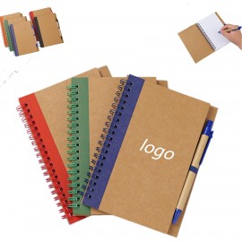 Custom Imprinted Premium Leather A5 Notebook Set