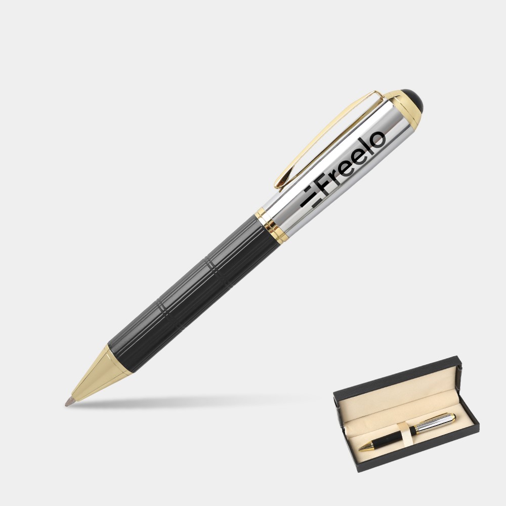 TiTUS Luxury Silver Color Ballpoint Pen Gift Box Custom Engraved