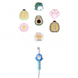 Cartoon Animal Cute Cord Protector with Logo