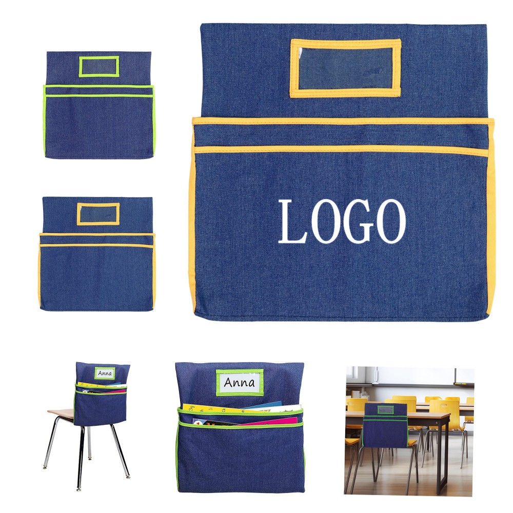 Durable Chair Pocket Organizer Logo Branded