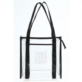 Logo Branded Clear Stadium Tote Bag.