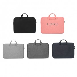 Logo Branded Padded Laptop Sleeves w/ Zipper Closure & Carrying Handles