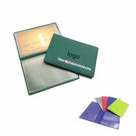 Logo Branded Soft PVC Mini Case Holder with Clear Pocket