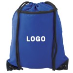 Custom Imprinted Custom Drawstring Backpack Bags With Zipper Pocket