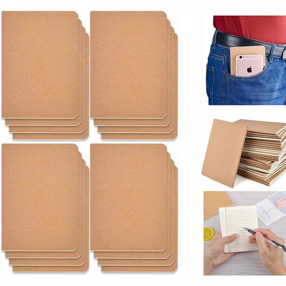 4 Pack Pocket Journal Notebook Custom Imprinted 4 Pack Pocket Journal Notebook Custom Imprinted