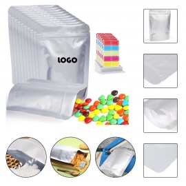 Logo Branded Clear or Opaque Plastic Stand Up Pouch w/Zipper Seal  Logo Branded Clear or Opaque Plastic Stand Up Pouch w/Zipper Seal
