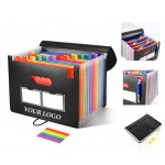 24 Pockets Accordian File Organizer Logo Branded